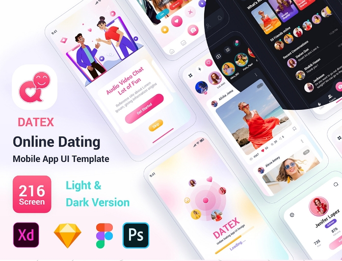Datex - dating app template